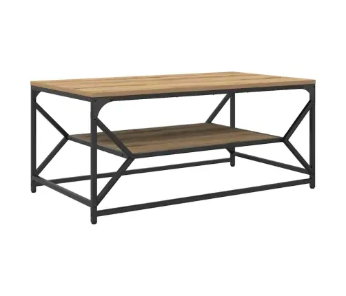 Kafijas Galdiņš Ar Plauktu Artisan Oak 90X50X40 Cm Inženierijas Koks Vidaxl