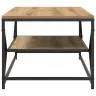 Kafijas Galdiņš Ar Plauktu Artisan Oak 90X50X40 Cm Inženierijas Koks Vidaxl