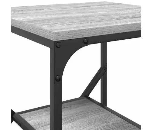 Blakussēdeklis Pelēks Sonoma 41X40X60 Cm Inženierijas Koks Vidaxl