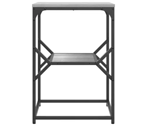 Blakussēdeklis Pelēks Sonoma 41X40X60 Cm Inženierijas Koks Vidaxl