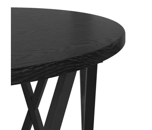 Šoninis Stalas 2 Pcs Juodas Ąžuolas