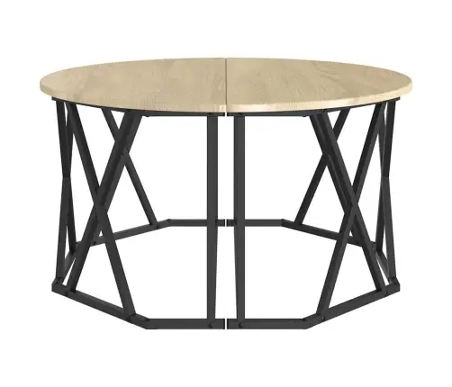 Kafijas Galds Sonoma Ozols 80X80X42 Cm No Inženiertehniskā Koka Vidaxl Kafijas Galds Sonoma Ozols 80X80X42 Cm No Inženiertehniskā Koka Vidaxl