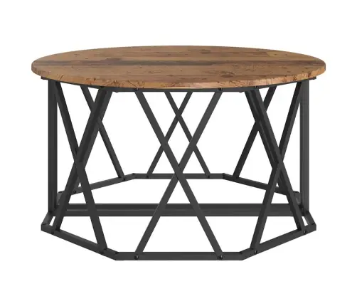 Kafijas Galdiņš No Veca Koka 80X80X42 Cm - Iekārtota Koksne Vidaxl