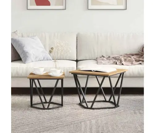 Malas Galdiņi 2 Gab. Amatnieku Ozola Inženierijas Koks Vidaxl Malas Galdiņi 2 Gab. Amatnieku Ozola Inženierijas Koks Vidaxl