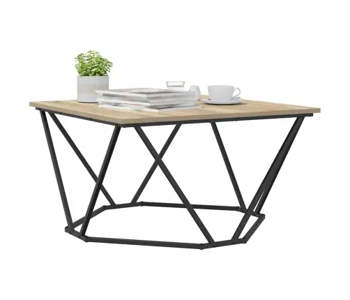Kafijas Galdiņš Sonoma Ozols 80X80X45 Cm Inženierijas Koks Vidaxl