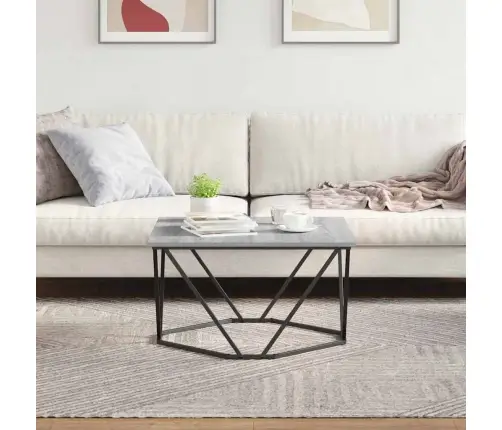 Kafijas Galdiņš Pelēks Sonoma 80X80X45 Cm Inženierijas Koks Vidaxl