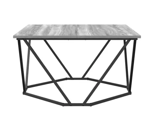 Kafijas Galdiņš Pelēks Sonoma 80X80X45 Cm Inženierijas Koks Vidaxl