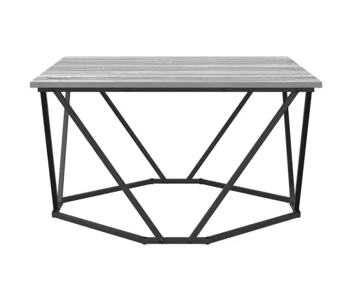 Kafijas Galdiņš Pelēks Sonoma 80X80X45 Cm Inženierijas Koks Vidaxl