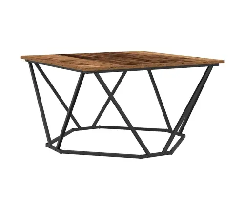 Kafijas Galdiņš Vecā Koka 80X80X45 Cm Inženierkoks Vidaxl