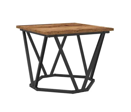 Kohvilaud 3 Pcs Vana Puit Töödeldud Puit Ja Teras