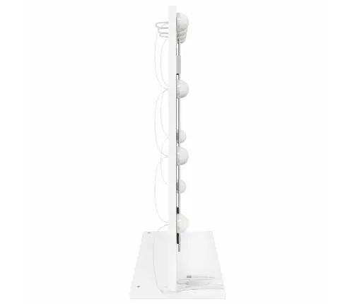 Spoguļgaisma Ar Led Gaismām Baltā 60X55X18 Cm Vidaxl