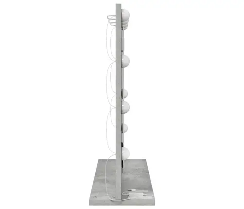 Kosmetinis Veidrodis Su Veidrodžiu Betono Pilka 60 X 55 X 18 Cm