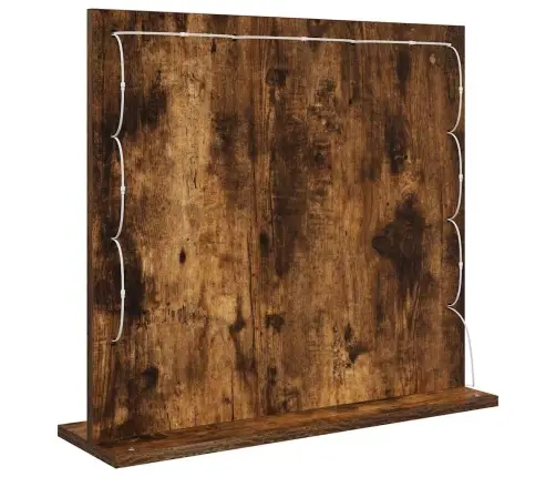Tualettpeegel Peegliga Suitsetatud Tamm 60 X 55 X 18 Cm