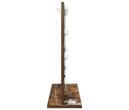 Tualettpeegel Peegliga Suitsetatud Tamm 60 X 55 X 18 Cm