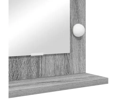 Spoguļi Ar Led Gaismām Pelēkā Sonoma 60X55X18 Cm Vidaxl