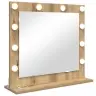 Spoguļa Ar Led Apgaismojumu Artisan Oak 60X55X18 Cm Vidaxl