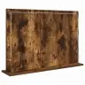 Vidaxl Kosmētikas Spogulis Dūmots Ozols Koks Un Stikls 80 X 55 X 18 Cm