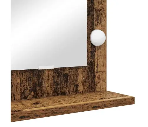 Tualettpeegel Vana Puit 80 X 55 X 18 Cm Klaas Ja Töödeldud Puit