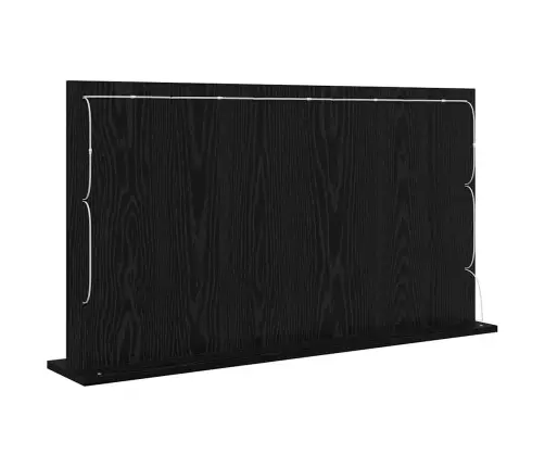 Spoguļa Ar Led Gaismām Melni Ozola 100X55X18 Cm Vidaxl