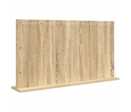 Tualettpeegel Sonoma Tamm 100 X 55 X 18 Cm Tehispuit Ja Klaas