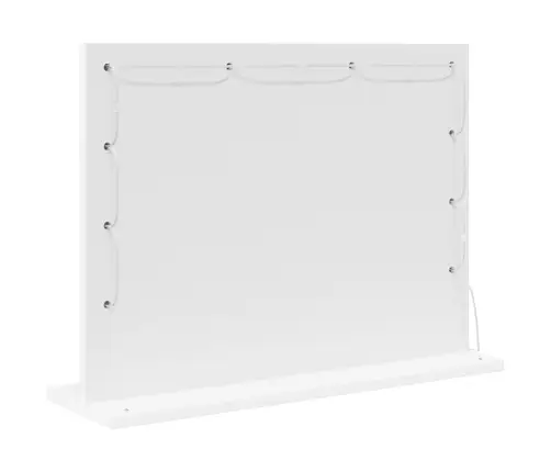 Spoguļa Skapis Ar Led Gaismām Balts 60X45X18 Cm Vidaxl