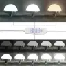 Spoguļa Ar Led Gaismām Melna Ozola 60X45X18 Cm Vidaxl