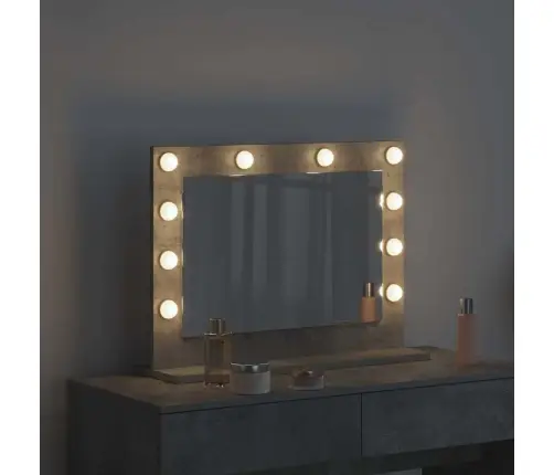 Spogulis Ar Led Gaismām Betona Pelēks Betons Vidējs Vidaxl Spogulis Ar Led Gaismām Betona Pelēks Betons Vidējs Vidaxl