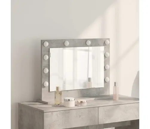 Spogulis Ar Led Gaismām Betona Pelēks Betons Vidējs Vidaxl Spogulis Ar Led Gaismām Betona Pelēks Betons Vidējs Vidaxl