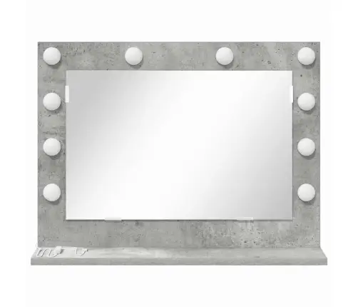 Spogulis Ar Led Gaismām Betona Pelēks Betons Vidējs Vidaxl Spogulis Ar Led Gaismām Betona Pelēks Betons Vidējs Vidaxl