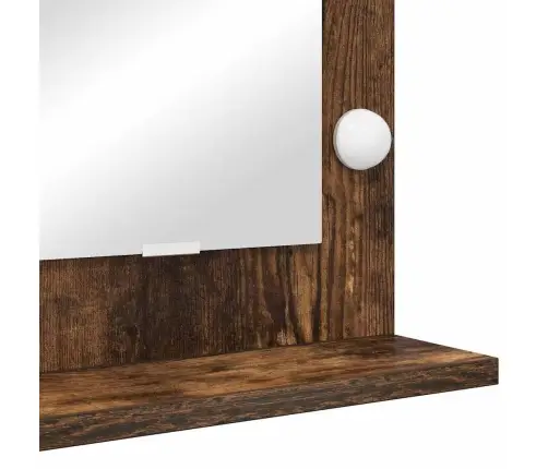 Tualettpeegel Peegliga Suitsetatud Tamm 60 X 45 X 18 Cm