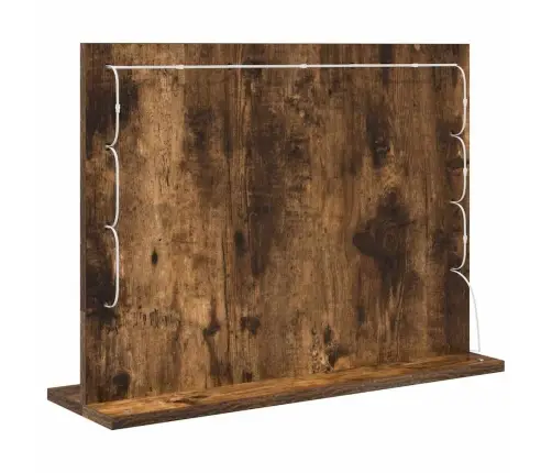 Tualettpeegel Peegliga Suitsetatud Tamm 60 X 45 X 18 Cm