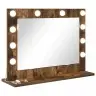 Tualettpeegel Peegliga Suitsetatud Tamm 60 X 45 X 18 Cm