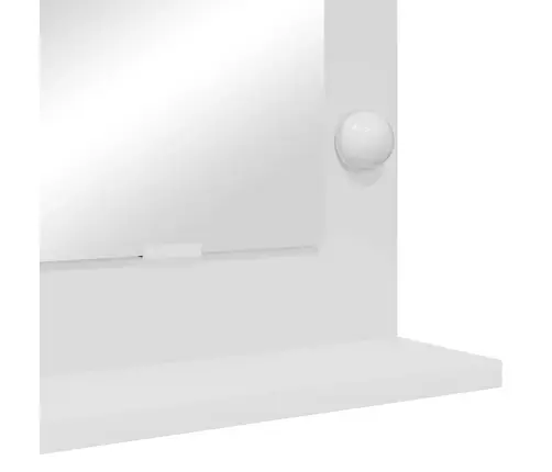 Tualettpeegel Peegliga Valge 80 X 45 X 18 Cm Tehispuit Ja Klaas Tualettpeegel Peegliga Valge 80 X 45 X 18 Cm Tehispuit Ja Klaas