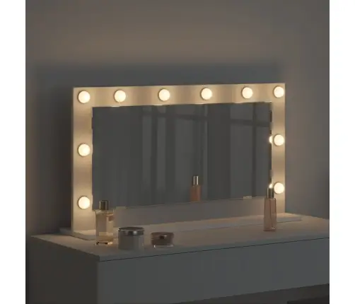 Tualettpeegel Peegliga Valge 80 X 45 X 18 Cm Tehispuit Ja Klaas Tualettpeegel Peegliga Valge 80 X 45 X 18 Cm Tehispuit Ja Klaas