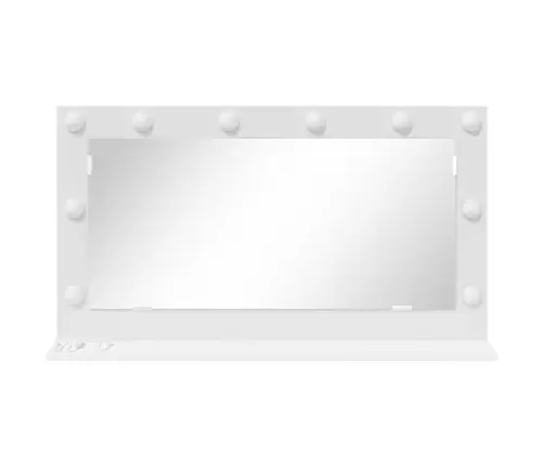 Tualettpeegel Peegliga Valge 80 X 45 X 18 Cm Tehispuit Ja Klaas Tualettpeegel Peegliga Valge 80 X 45 X 18 Cm Tehispuit Ja Klaas