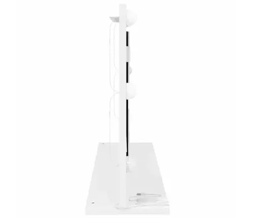 Tualettpeegel Peegliga Valge 80 X 45 X 18 Cm Tehispuit Ja Klaas Tualettpeegel Peegliga Valge 80 X 45 X 18 Cm Tehispuit Ja Klaas