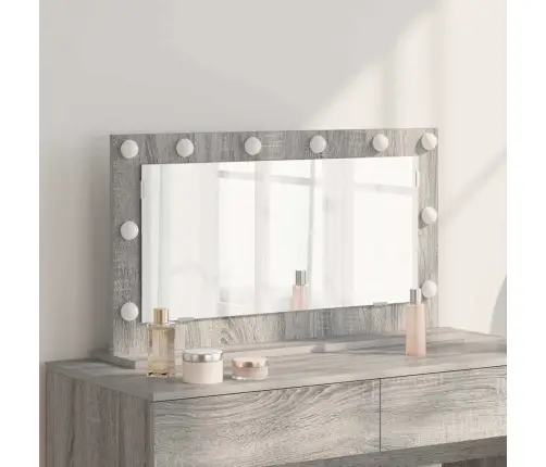 Tualettpeegel Led -Ribatuledega Hall Sonoma 80 X 45 X 18 Cm