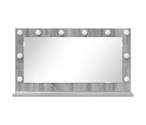 Tualettpeegel Led -Ribatuledega Hall Sonoma 80 X 45 X 18 Cm