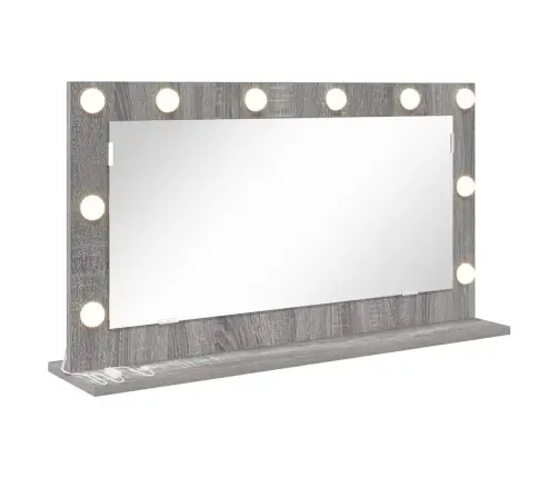 Tualettpeegel Led -Ribatuledega Hall Sonoma 80 X 45 X 18 Cm