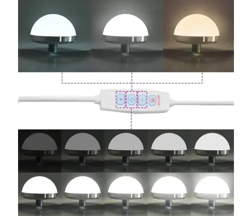 Spoguļgaismas Spogulis Ar Led Gaismām Balts 100X45X18 Cm Vidaxl
