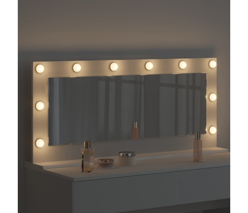 Spoguļgaismas Spogulis Ar Led Gaismām Balts 100X45X18 Cm Vidaxl