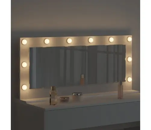 Spoguļgaismas Spogulis Ar Led Gaismām Balts 100X45X18 Cm Vidaxl