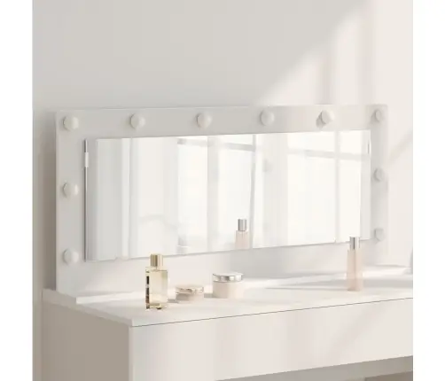 Spoguļgaismas Spogulis Ar Led Gaismām Balts 100X45X18 Cm Vidaxl