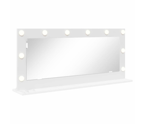 Spoguļgaismas Spogulis Ar Led Gaismām Balts 100X45X18 Cm Vidaxl