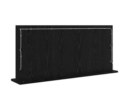 Kosmētikas Spogulis Ar Led Gaismām Melnā Ozola Krāsā 100X45X18 Cm Vidaxl