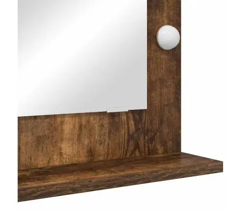 Tualettpeegel Peegliga Suitsetatud Tamm 70 X 50 X 18 Cm