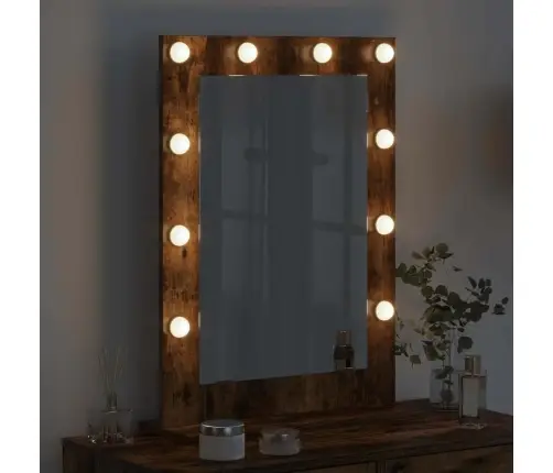 Tualettpeegel Peegliga Suitsetatud Tamm 70 X 50 X 18 Cm