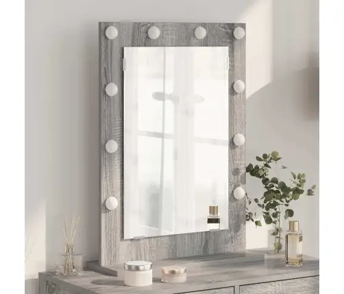 Tualettpeegel Led -Ribatuledega Hall Sonoma 70 X 50 X 18 Cm