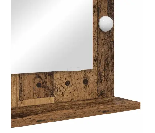 Tualettpeegel Vana Puit 70 X 50 X 18 Cm Klaas Ja Töödeldud Puit