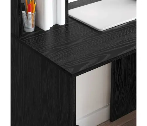 Stalas Juoda Ąžuolo 91 X 50 X 149 Cm Apdirbta Mediena